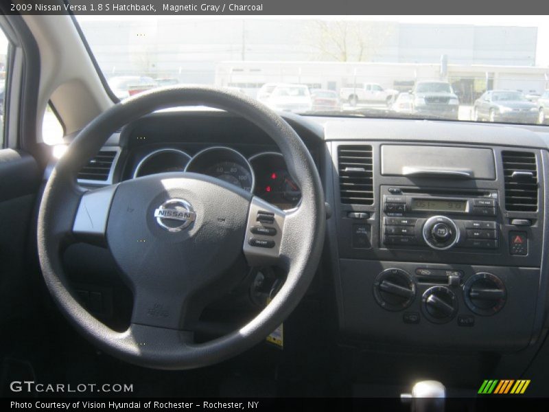 Magnetic Gray / Charcoal 2009 Nissan Versa 1.8 S Hatchback