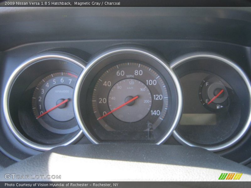 Magnetic Gray / Charcoal 2009 Nissan Versa 1.8 S Hatchback