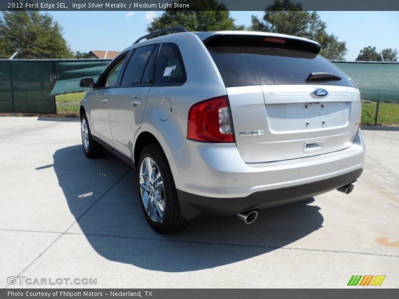 Ingot Silver Metallic / Medium Light Stone 2012 Ford Edge SEL