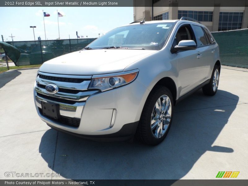 Ingot Silver Metallic / Medium Light Stone 2012 Ford Edge SEL