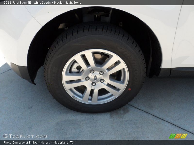 White Suede / Medium Light Stone 2012 Ford Edge SE
