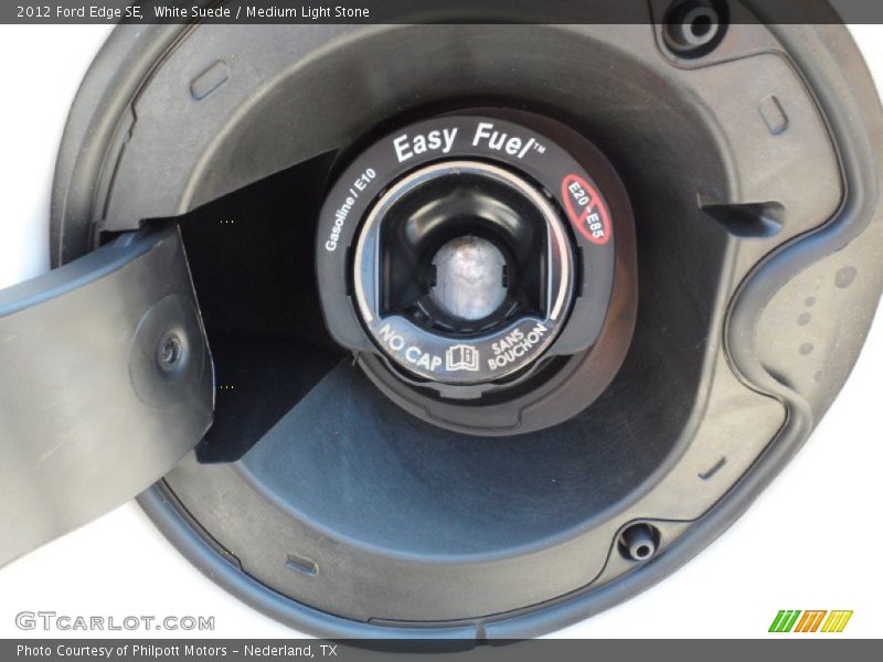 White Suede / Medium Light Stone 2012 Ford Edge SE