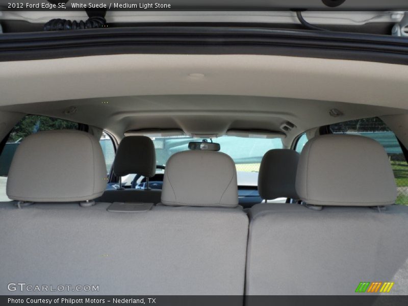White Suede / Medium Light Stone 2012 Ford Edge SE