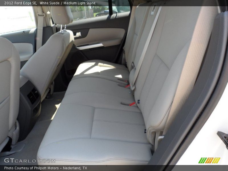 White Suede / Medium Light Stone 2012 Ford Edge SE