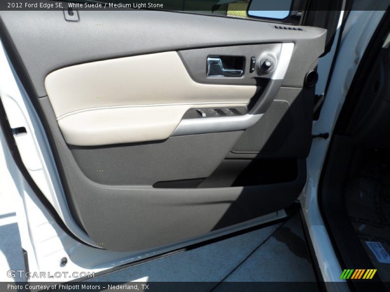 White Suede / Medium Light Stone 2012 Ford Edge SE