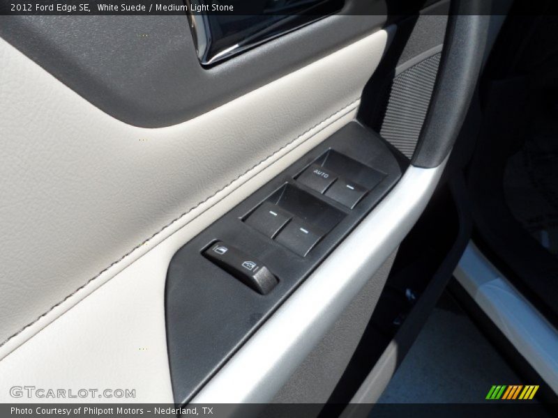 White Suede / Medium Light Stone 2012 Ford Edge SE