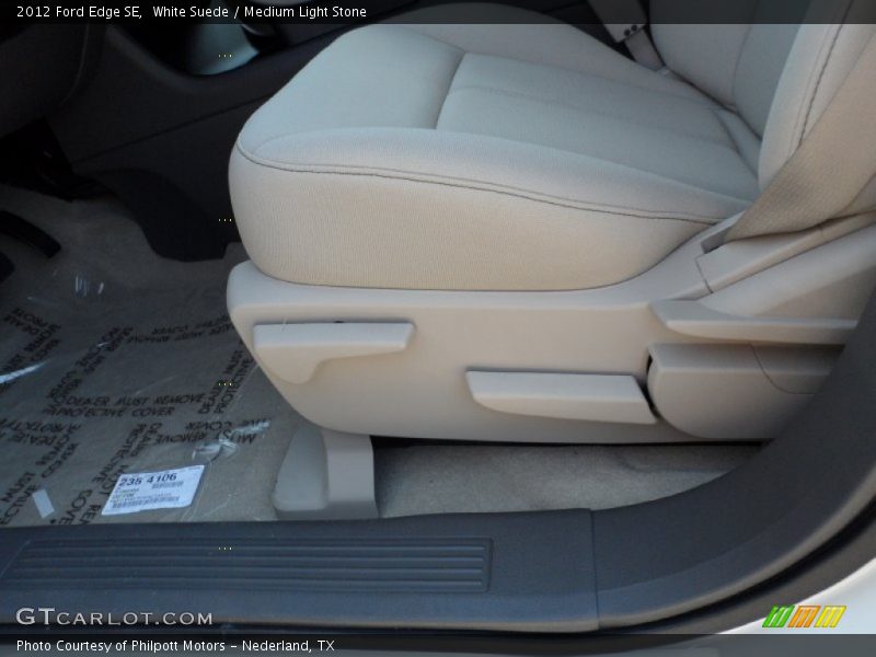 White Suede / Medium Light Stone 2012 Ford Edge SE