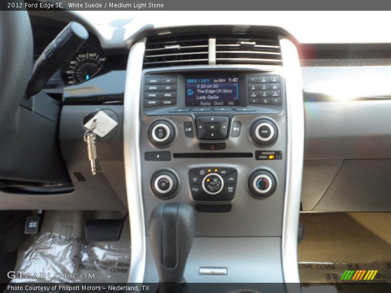 White Suede / Medium Light Stone 2012 Ford Edge SE