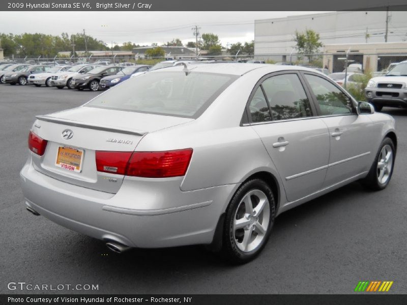 Bright Silver / Gray 2009 Hyundai Sonata SE V6