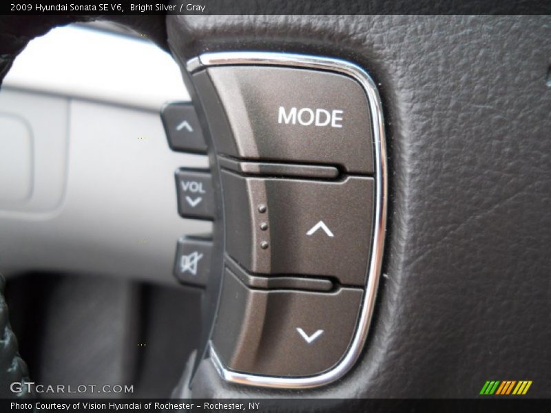 Bright Silver / Gray 2009 Hyundai Sonata SE V6