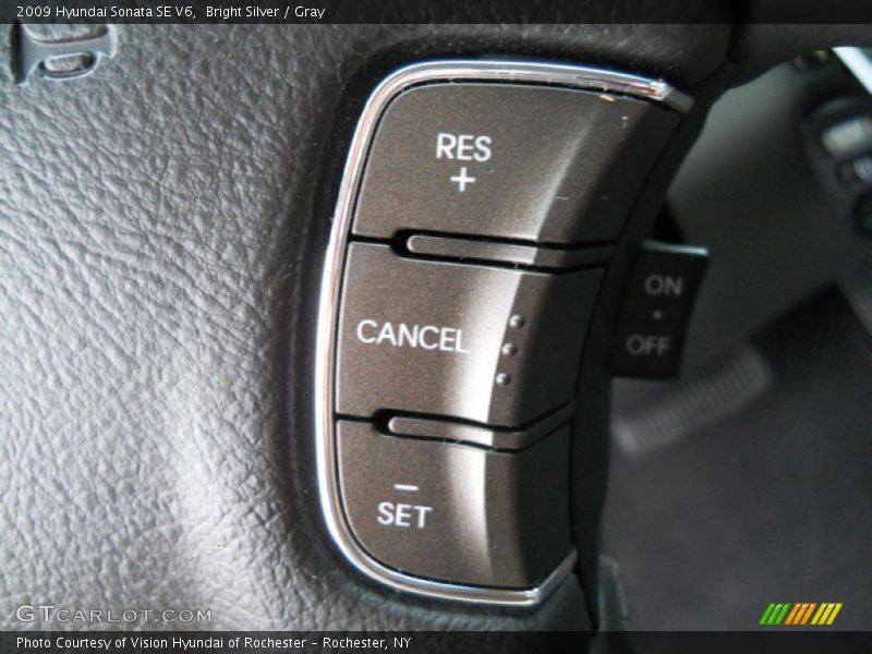 Bright Silver / Gray 2009 Hyundai Sonata SE V6