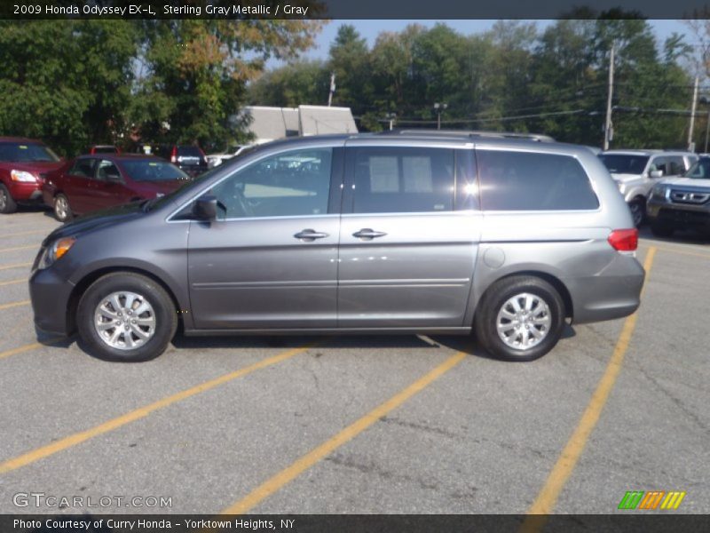 Sterling Gray Metallic / Gray 2009 Honda Odyssey EX-L