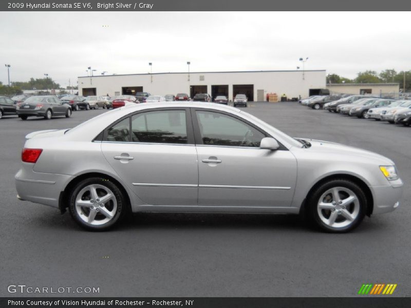 Bright Silver / Gray 2009 Hyundai Sonata SE V6