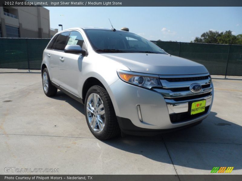 Ingot Silver Metallic / Medium Light Stone 2012 Ford Edge Limited