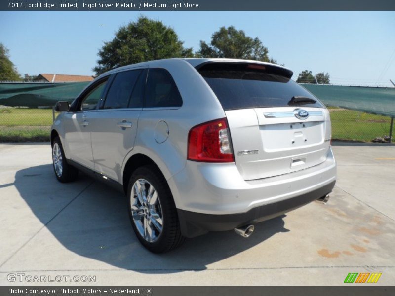 Ingot Silver Metallic / Medium Light Stone 2012 Ford Edge Limited