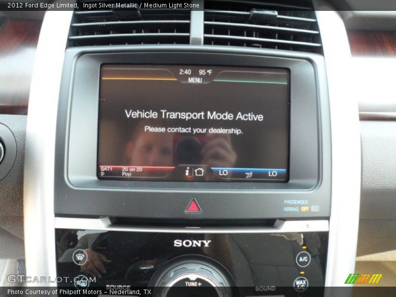 Ingot Silver Metallic / Medium Light Stone 2012 Ford Edge Limited