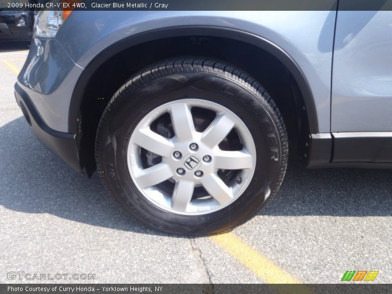 Glacier Blue Metallic / Gray 2009 Honda CR-V EX 4WD