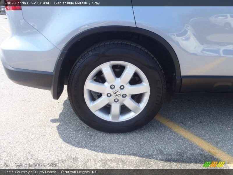 Glacier Blue Metallic / Gray 2009 Honda CR-V EX 4WD