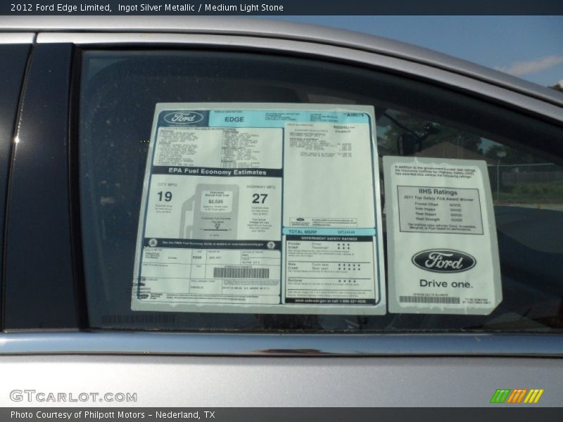  2012 Edge Limited Window Sticker