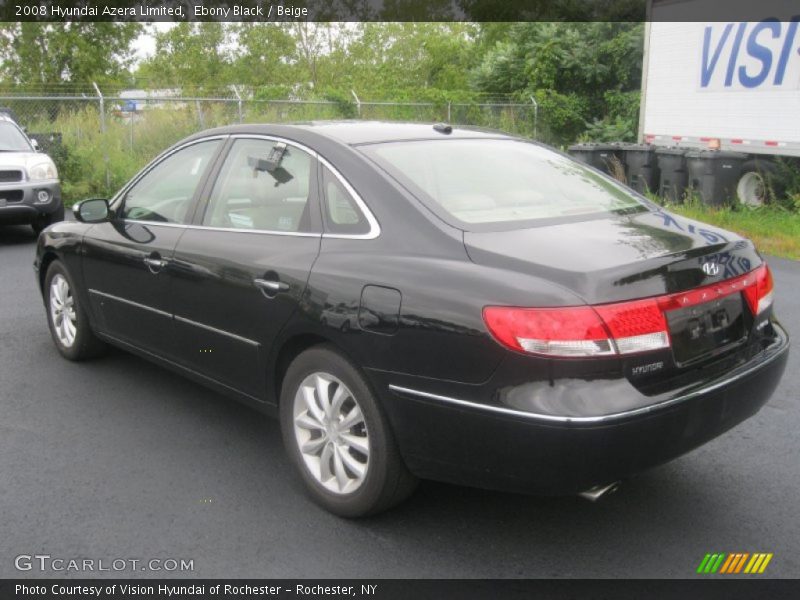 Ebony Black / Beige 2008 Hyundai Azera Limited