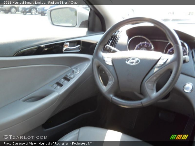 Radiant Silver / Gray 2011 Hyundai Sonata Limited