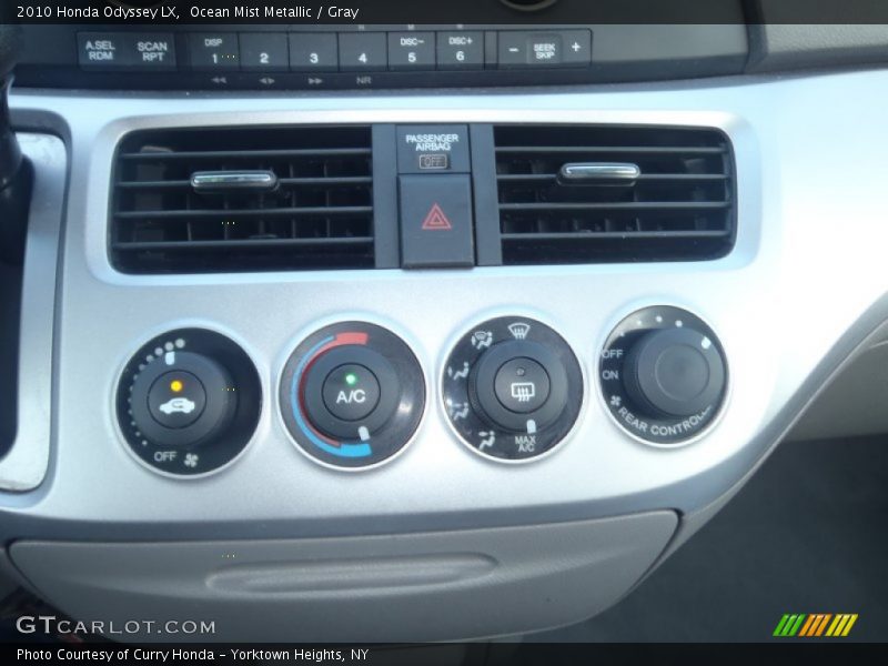 Ocean Mist Metallic / Gray 2010 Honda Odyssey LX