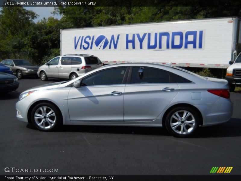 Radiant Silver / Gray 2011 Hyundai Sonata Limited