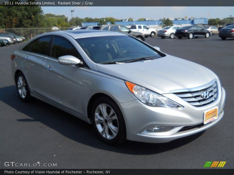 Radiant Silver / Gray 2011 Hyundai Sonata Limited