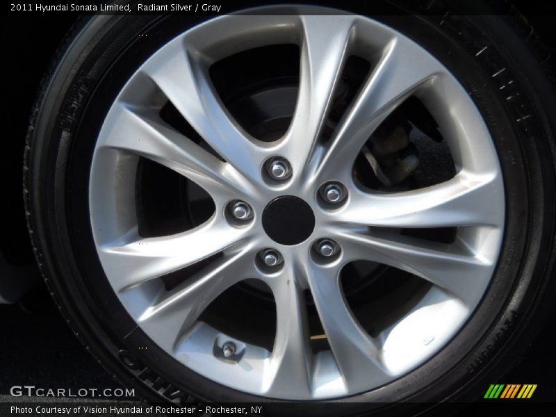 Radiant Silver / Gray 2011 Hyundai Sonata Limited