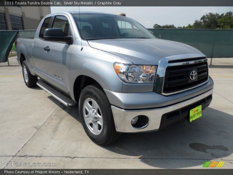 Silver Sky Metallic / Graphite Gray 2011 Toyota Tundra Double Cab