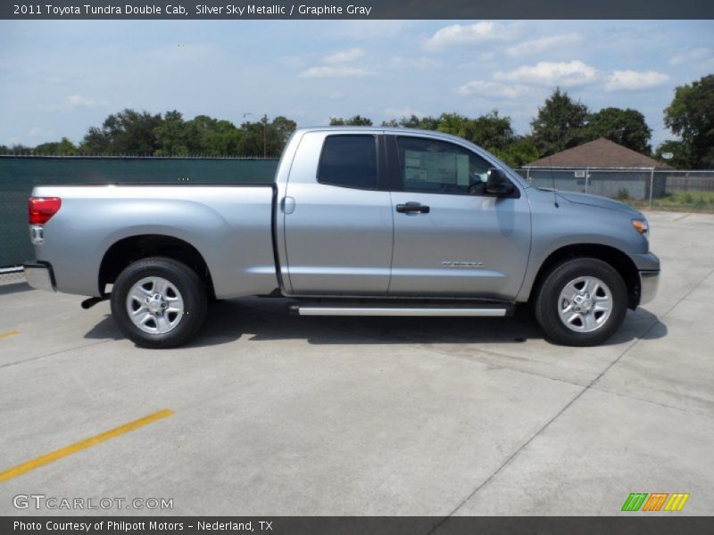 Silver Sky Metallic / Graphite Gray 2011 Toyota Tundra Double Cab