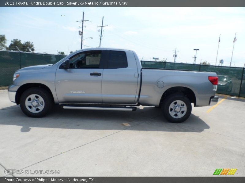 Silver Sky Metallic / Graphite Gray 2011 Toyota Tundra Double Cab