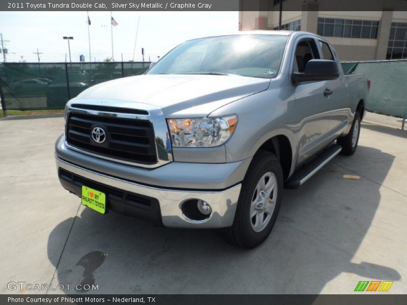 Silver Sky Metallic / Graphite Gray 2011 Toyota Tundra Double Cab
