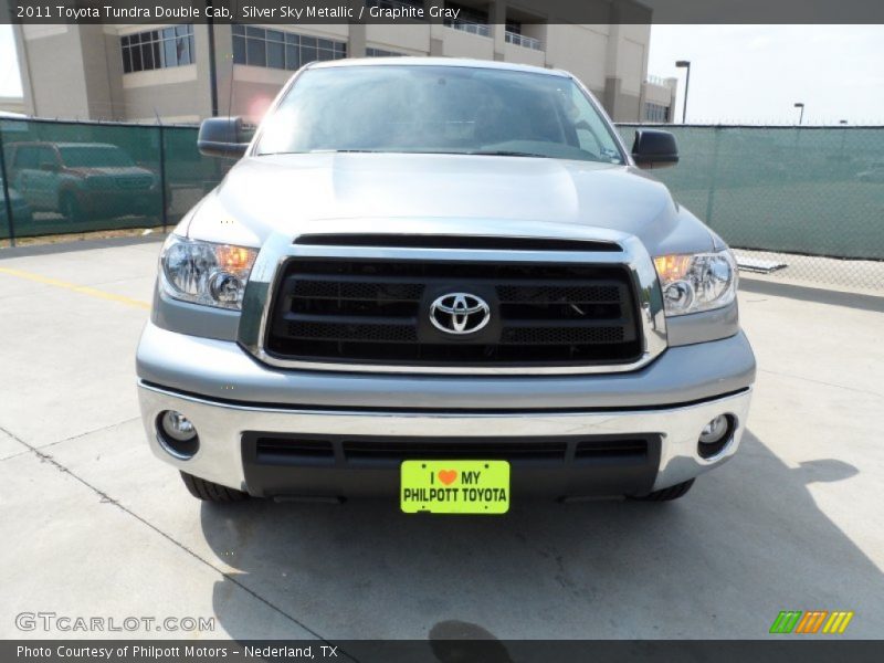 Silver Sky Metallic / Graphite Gray 2011 Toyota Tundra Double Cab