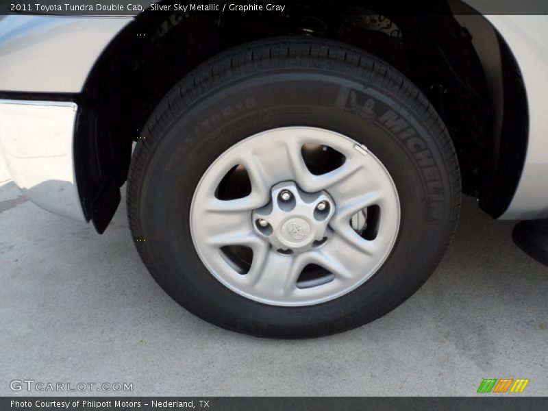Silver Sky Metallic / Graphite Gray 2011 Toyota Tundra Double Cab