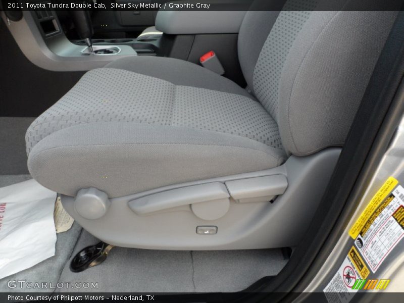 Silver Sky Metallic / Graphite Gray 2011 Toyota Tundra Double Cab