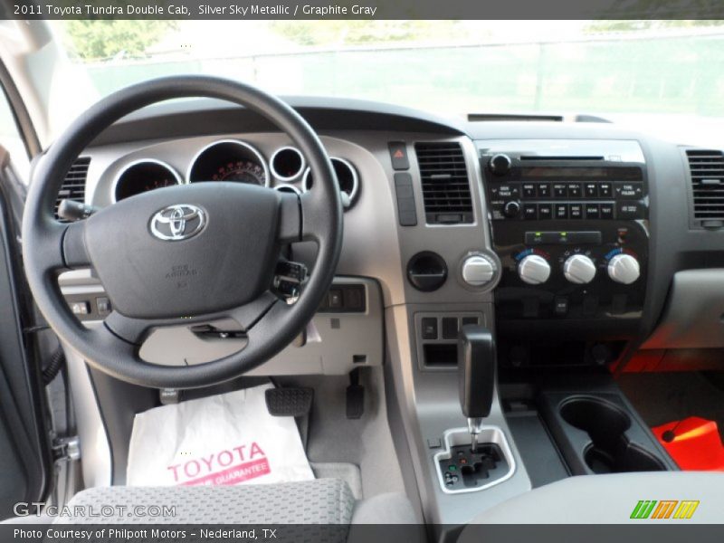 Silver Sky Metallic / Graphite Gray 2011 Toyota Tundra Double Cab