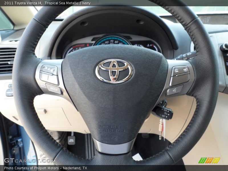 Tropical Sea Metallic / Ivory 2011 Toyota Venza I4