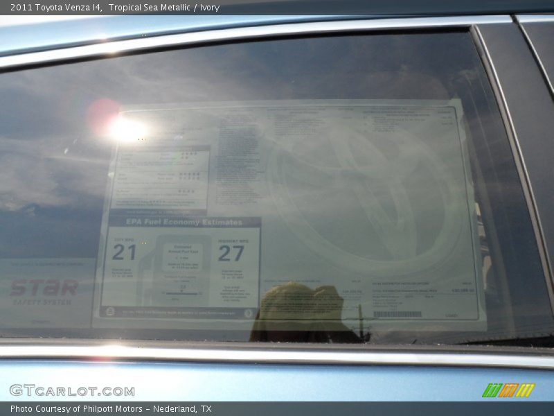 Tropical Sea Metallic / Ivory 2011 Toyota Venza I4