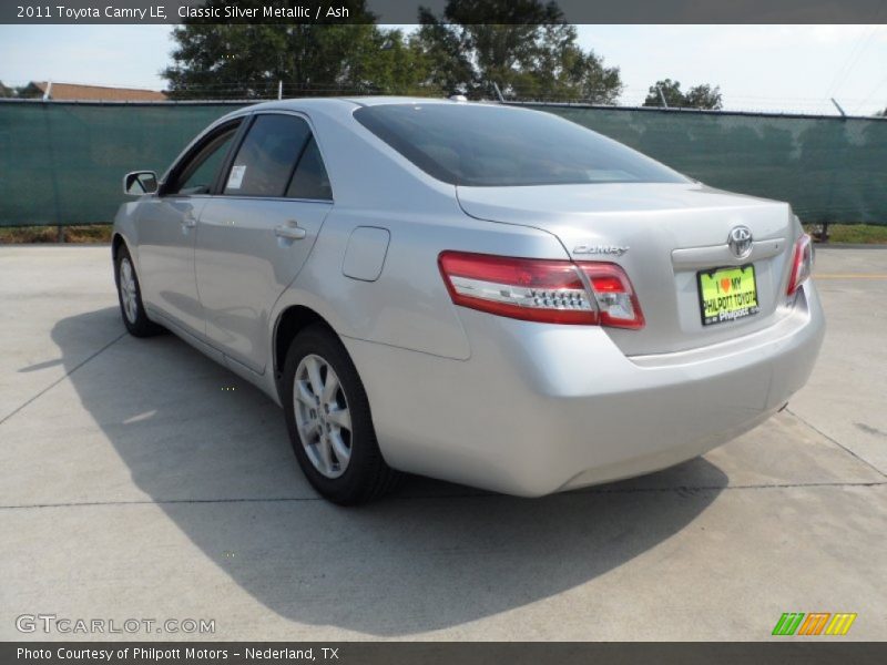 Classic Silver Metallic / Ash 2011 Toyota Camry LE