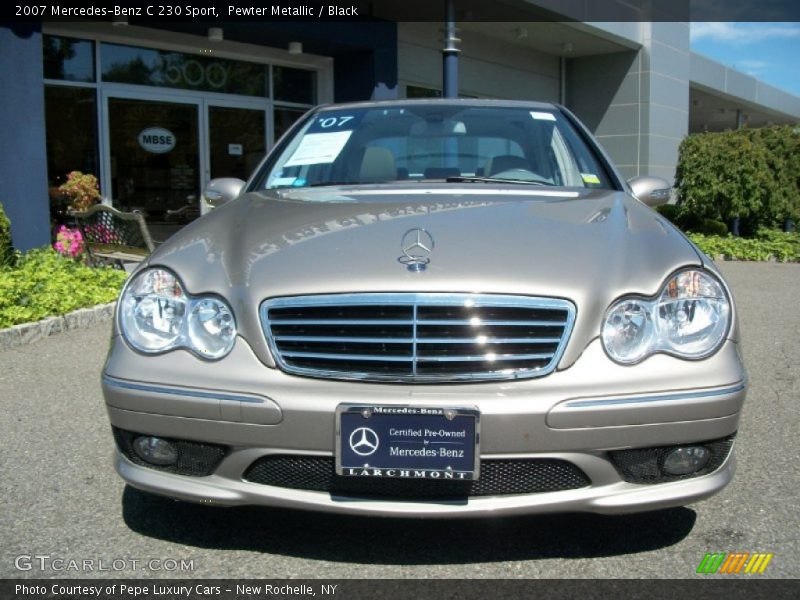 Pewter Metallic / Black 2007 Mercedes-Benz C 230 Sport