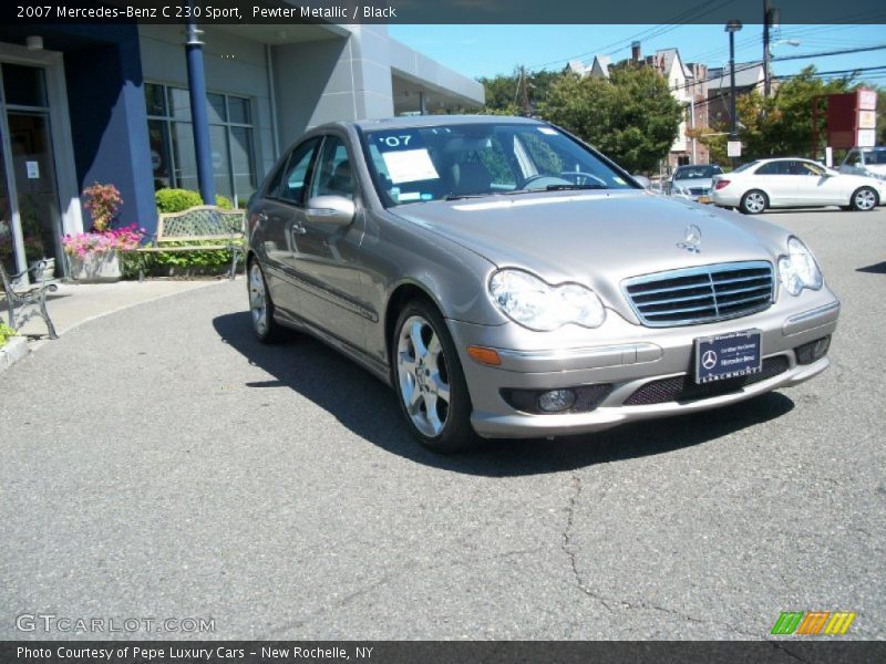 Pewter Metallic / Black 2007 Mercedes-Benz C 230 Sport