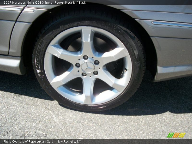 Pewter Metallic / Black 2007 Mercedes-Benz C 230 Sport