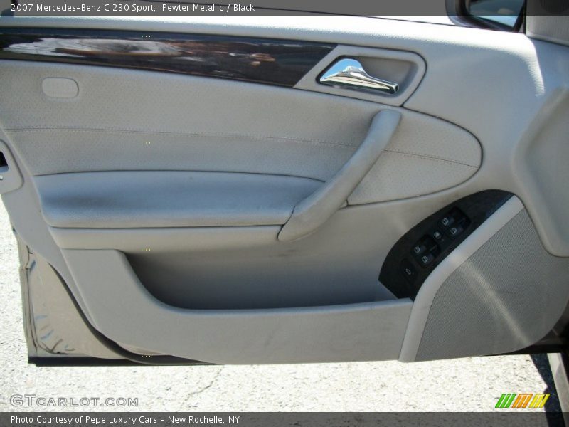 Pewter Metallic / Black 2007 Mercedes-Benz C 230 Sport