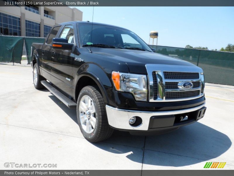 Ebony Black / Black 2011 Ford F150 Lariat SuperCrew
