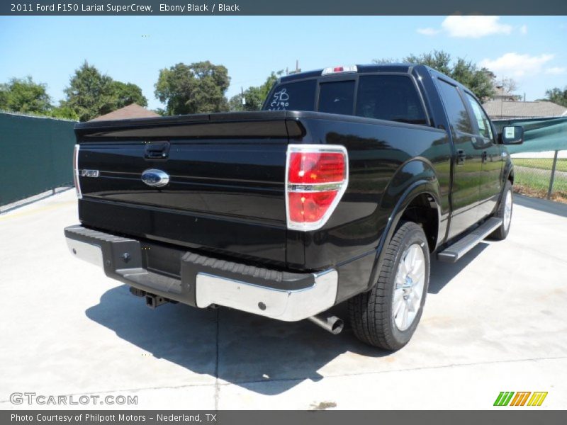 Ebony Black / Black 2011 Ford F150 Lariat SuperCrew