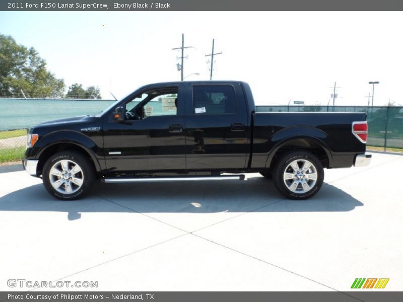 Ebony Black / Black 2011 Ford F150 Lariat SuperCrew
