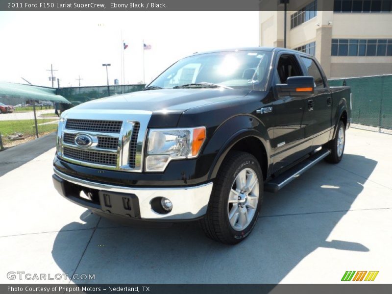 Ebony Black / Black 2011 Ford F150 Lariat SuperCrew