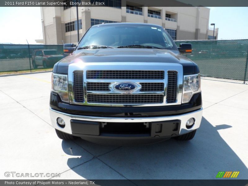 Ebony Black / Black 2011 Ford F150 Lariat SuperCrew
