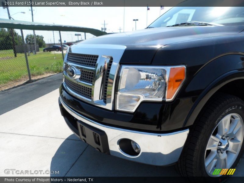 Ebony Black / Black 2011 Ford F150 Lariat SuperCrew
